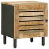 vidaXL Nachtkastje Naturel 40 x 33 x 46 cm Massief Mango Hout