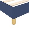 vidaXL Boxspring bed stof blauw 200x200 cm