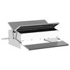 vidaXL Kippen Treadle Voeder zilver 75 x 53 x 20,5 cm 10 kg