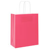 vidaXL Papieren zakken 50 st met hengsels 18x8x22 cm roze