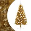 vidaXL Kunstkerstboom met kerstbal 120 cm 150 LED's Warmwit