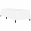 vidaXL Bedframe met matras Wit 80 x 200 cm Stof