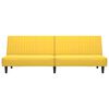vidaXL Slaapbank 2-zits fluweel geel