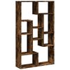 vidaXL Boekenkast 72x20x120,5 cm bewerkt hout gerookt eikenkleurig
