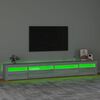 vidaXL Tv-meubel met LED-verlichting 270x35x40 cm grijs sonoma eiken