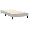 vidaXL Boxspring met matras fluweel lichtgrijs 100x220 cm
