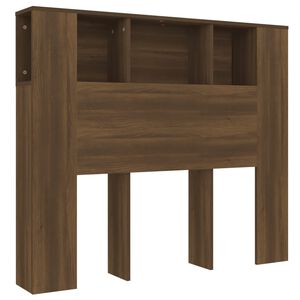 vidaXL Hoofdbordkast 120x18,5x102,5 cm bruin eikenkleur