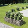 vidaXL Gabion plantenbak verhoogd 180x50x50 cm gegalvaniseerd staal