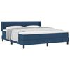 vidaXL Boxspringbed met matras Blauw 200 x 180 cm Polyester