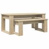 vidaXL Koffietafel Set 2 pcs Sonoma Eiken 100 x 50 x 42 cm