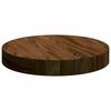 vidaXL Tafelblad Licht Bruin &Oslash; 30 x 4 cm Massief Eikenhout