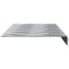 vidaXL Trap Tread Rechthoekig 10 pcs Zilver 60 x 18 cm Aluminium