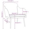 vidaXL Fauteuil 63x76x80 cm fluweel lichtgrijs