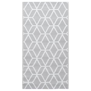 vidaXL Buitenkleed ARAKIL 80x150 cm PP grijs