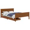 vidaXL Bedframe met 2 lades massief grenenhout honingbruin 140x200 cm