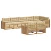 vidaXL Buiten bankenset 8 st Wit en Beige Polyester
