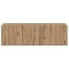 vidaXL Tv-wandmeubel 80x30x30 cm bewerkt hout artisanaal eikenkleurig