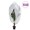 vidaXL Plantenhoezen met ritssluiting 10 st 70 g/m&sup2; 1x1,55 m