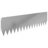 vidaXL Gazonrand 10 pcs 103 x 30 cm Staal Zilverkleurig