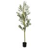 vidaXL Kunstolijfboom 800 blaadjes 200 cm groen