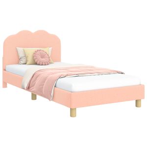 vidaXL Bedframe voor kinderen met hoofdbord Roze 80 x 200 cm