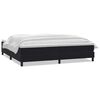 vidaXL Boxspring met matras fluweel zwart 180x210 cm