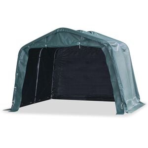 vidaXL Veetent verwijderbaar 550 g/m&sup2; 3,3x3,2 m PVC donkergroen