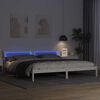 vidaXL Bedframe met hoofdeinde Wit 180 x 200 cm Massief grenenhout