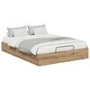 vidaXL Ottoman Bedframe Artisan Eik 140 x 200 cm Geconstrueerd hout