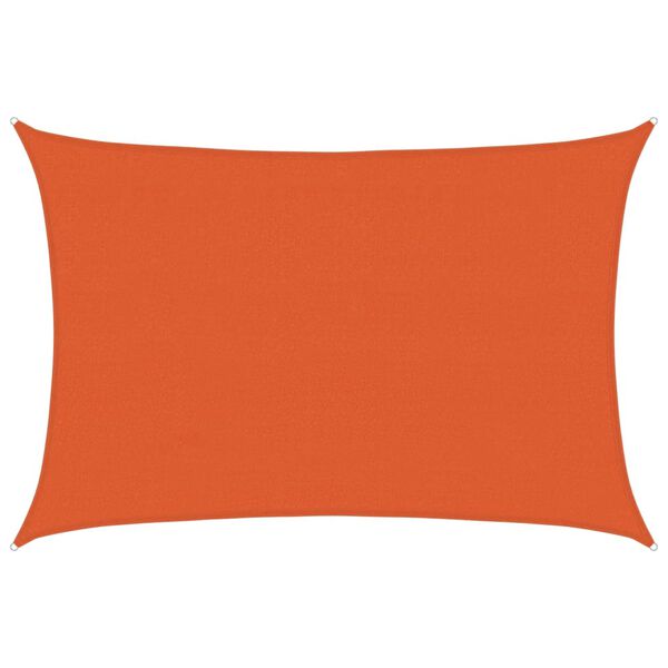 vidaXL Zonnezeil 160 g/m&sup2; 3,5x5 m HDPE oranje