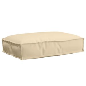 vidaXL Kussen Beige 60 x 40 x 8 cm Oxford Stof
