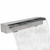 vidaXL Zwembadwaterval rechthoekig 60 cm roestvrij staal
