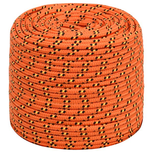 vidaXL Boottouw 6 mm 250 m polypropyleen oranje