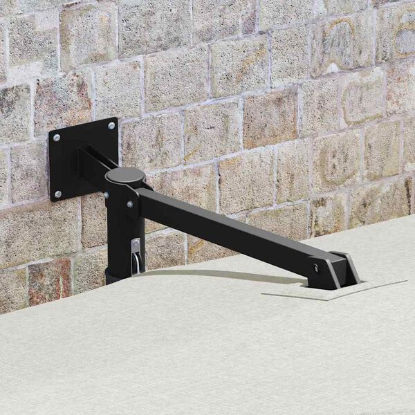 vidaXL Tuinparasol Zand 248,5 x 247,5 x 160 cm Polyester en staal