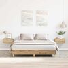 vidaXL Bedframe zonder matras 140x200 cm spaanplaat artisanaal eiken