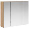 vidaXL Badkamer spiegelkast Artisanaal eiken 60 x 14,5 x 50 cm