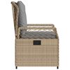 vidaXL Tuinstoelen 2 st verstelbaar poly rattan beige