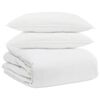 vidaXL Dekbed Set met kussen 3 pcs Wit Donsveertjes