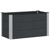 vidaXL Verhoogde plantenbak Zwart 100 x 50 x 54 cm WPC en Aluminium
