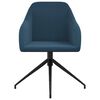 vidaXL Eetkamerstoelen 2 st fluweel blauw