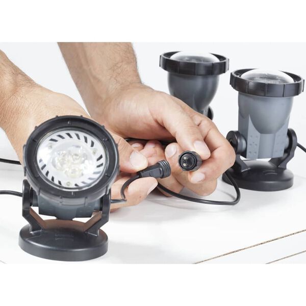 HEISSNER Vijver- en tuinspotlights 3 st 3 W