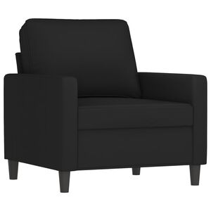 vidaXL Fauteuil 60 cm fluweel zwart