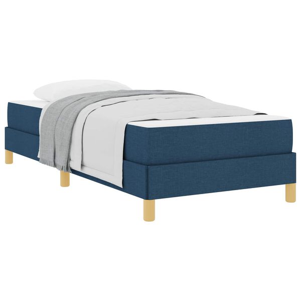 vidaXL Boxspringbed met matras Blauw 100 x 200 cm Stof