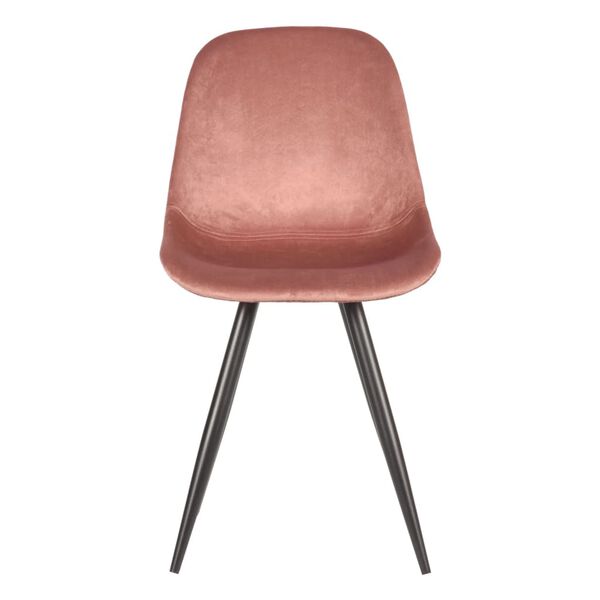 LABEL51 Eetkamerstoelen 2 st Capri 46x56x88 cm oudroze