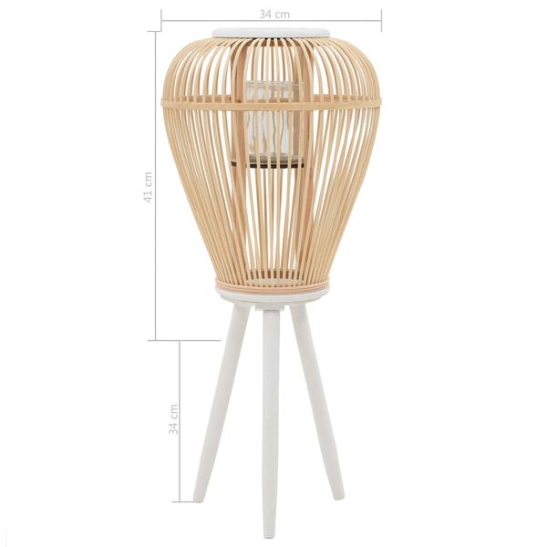 vidaXL Lantaarnhouder vrijstaand bamboe naturel
