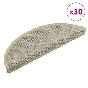 vidaXL Trapmatten zelfklevend Sisal-Look 30 st 56x17x3 cm lichtgroen