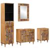 vidaXL Badkamermeubelset 4 st Naturel 38 x 33 x 160 cm