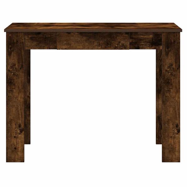 vidaXL Bureau 100x45x75 cm bewerkt hout gerookt eikenkleurig
