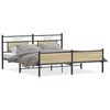 vidaXL Bedframe zonder matras metaal sonoma eikenkleurig 180x200 cm