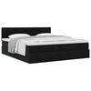 vidaXL Ottoman bed met matras 200x200 cm fluweel zwart